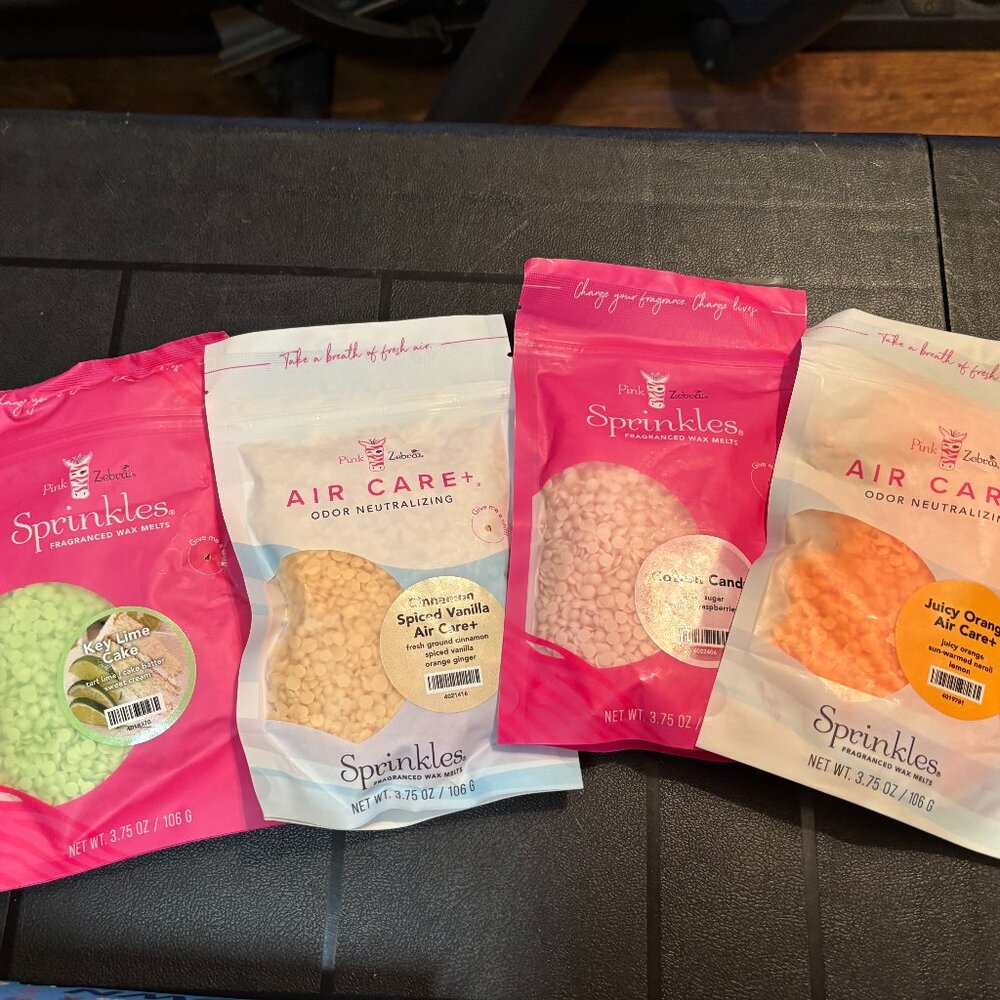 Pink Zebra Wax Melts lot of 4.  NEW